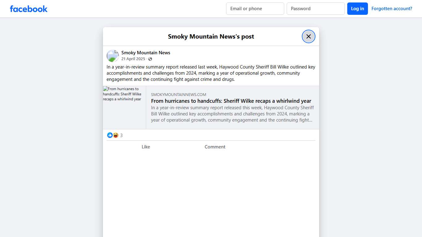 In a year-in-review summary report... - Smoky Mountain News | Facebook