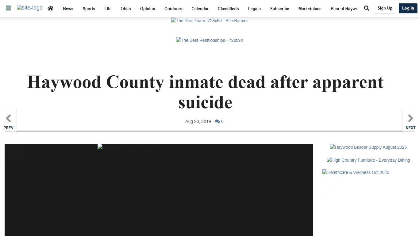 Haywood County inmate dead after apparent suicide | News | themountaineer.com